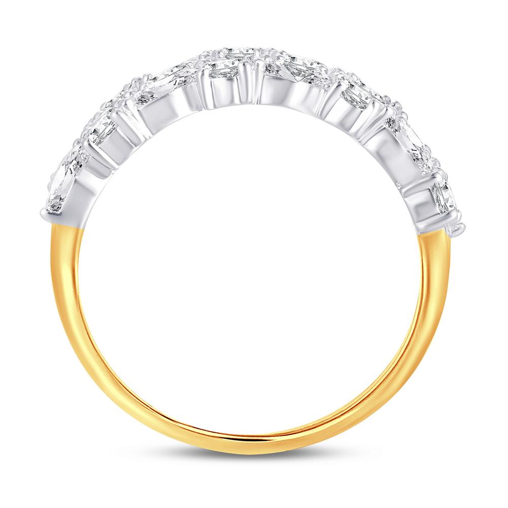14 Karat Yellow Gold 2.07 Carat Diamonds Fashion Ladies Ring-0228117-YG