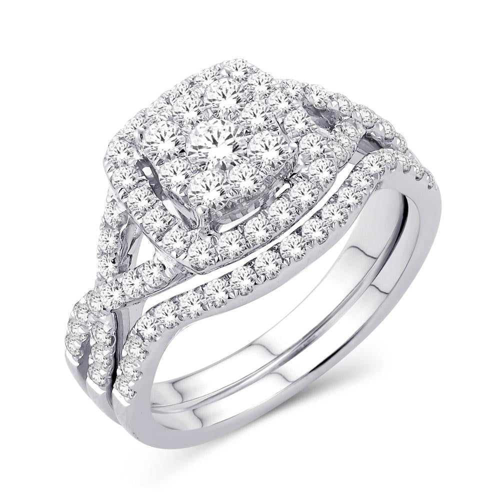 14 Karat White Gold 0.20 Carat Diamonds Classic Ladies Band-0725242-WG