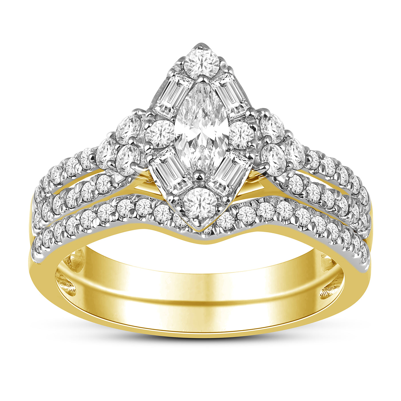 14KT 1.00CT D-LADIES RING
