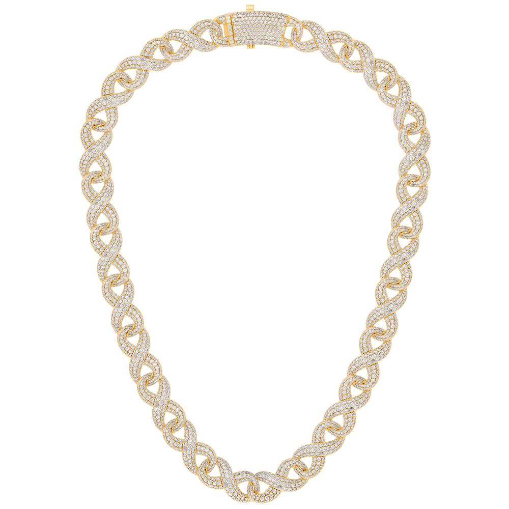 10KT-44.98CTW NECKLACE (14mm 22in)