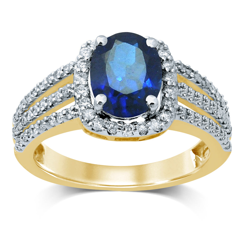 14K Diamond RUBY RING