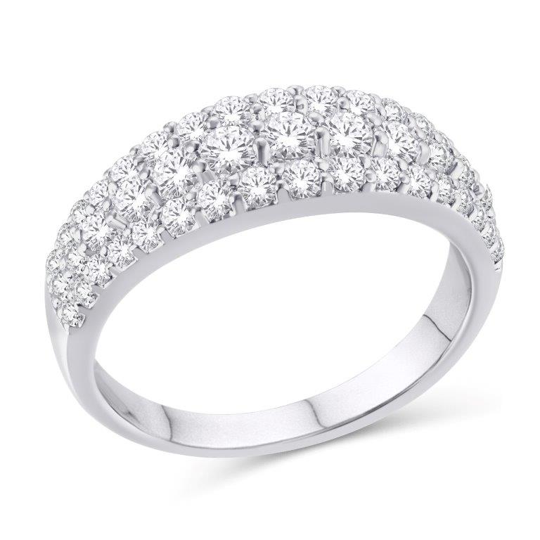 10 Karat Yellow Gold 1.00 Carat Diamonds Classic Ladies Band-0726006-YG