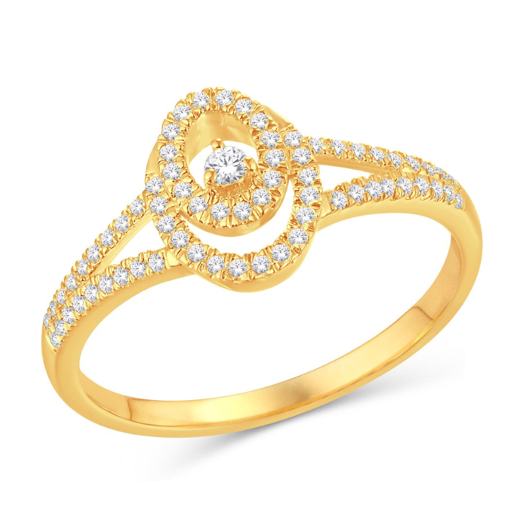 10 Karat White Gold 0.20 Carat Diamonds Fashion Ladies Ring-0225658-WG