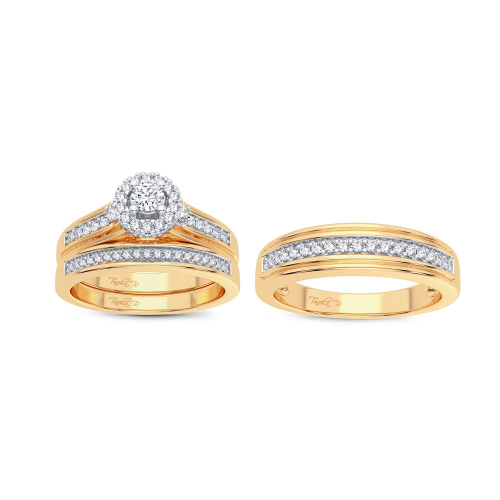 14K 0.50CT Diamond Trio Set