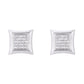 10 Karat White Gold 0.25 Carat Diamonds Square Earrings-0124204-WG