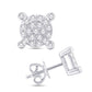 10 Karat White Gold 0.15 Carat Diamonds Round Earrings-0125849-WG