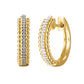 10 Karat Yellow Gold 0.07 Carat Diamonds Classic Hoops-0125955-YG