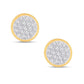 10 Karat Yellow Gold 0.10 Carat Diamonds Round Earrings-0126032-YG