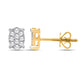 14 Karat Yellow Gold 0.33 Carat Diamonds Oval Earrings-0126906-YG