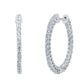 14 Karat Rose Gold 0.97 Carat Diamonds Classic Hoops-0132162-RG