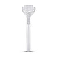 10 Karat White Gold 0.12 Carat Diamonds Cushion Ladies Ring-0224012-WG