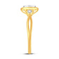 10 Karat Yellow Gold 0.13 Carat Diamonds Round Ladies Ring-0224019-YG