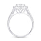 10 Karat White Gold 0.47 Carat Diamonds Oval Ladies Ring-0224027-WG