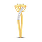 10 Karat Yellow Gold 0.13 Carat Diamonds Round Ladies Ring-0224038-YG