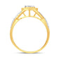 10 Karat Yellow Gold 0.13 Carat Diamonds Round Ladies Ring-0224038-YG