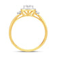 10 Karat Yellow Gold 0.25 Carat Diamonds Round Ladies Ring-0224044-YG