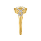 10 Karat Yellow Gold 0.23 Carat Diamonds Oval Ladies Ring-0225672-YG