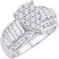 10 Karat White Gold 1.00 Carat Diamonds(L) Pear Cinderella Ladies Ring-0226139-WG