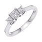 14 Karat White Gold 1.00 Carat Diamonds (Lab Grown Diamond) Three Stone Ladies Ring-0227825-WG