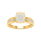10 Karat Yellow Gold 0.10 Carat Diamonds Round Ladies Ring-0227938-YG