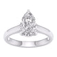 14 Karat White Gold 2.00 Carat Diamonds Lab Grown Diamond Pear Ladies Ring-0227974-WG