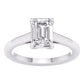 14 Karat White Gold 2.00 Carat Diamonds Lab Grown Diamond Radiant Ladies Ring-0227980-WG