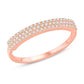 14 Karat All Rose Gold 0.15 Carat Diamonds Fashion Ladies Band-0228063-ALR