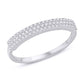 14 Karat White Gold 0.15 Carat Diamonds Fashion Ladies Band-0228063-WG