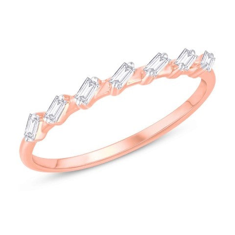 14 Karat All Rose Gold 0.30 Carat Diamonds Fashion Ladies Band-0228064-RG