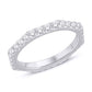 14 Karat White Gold 1.00 Carat Diamonds Octagon Fashion Ladies Band-0228071-WG