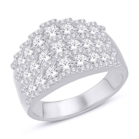 14 Karat White Gold 1.60 Carat Diamonds Fashion Ladies Band-0228082-WG