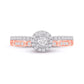 10 Karat Two-tone (Rose and White) Gold 0.40 Carat Diamonds Ladies Ring-0229955-WR