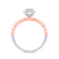 10 Karat Two-tone (Rose and White) Gold 0.40 Carat Diamonds Ladies Ring-0229955-WR
