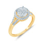 10 Karat Yellow Gold 0.25 Carat Diamonds Round Ladies Ring-0229956-YG