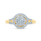 10 Karat Yellow Gold 0.25 Carat Diamonds Round Ladies Ring-0229956-YG