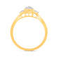 10 Karat Yellow Gold 0.15 Carat Diamonds Round Ladies Ring-0229959-YG