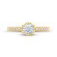 10 Karat Yellow Gold 0.22 Carat Diamonds Round Ladies Ring-0229969-YG