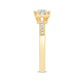 10 Karat Yellow Gold 0.22 Carat Diamonds Round Ladies Ring-0229969-YG
