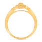 10 Karat Yellow Gold 0.16 Carat Diamonds Oval Ladies Ring-0232182-YG