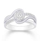 14 Karat White Gold 0.18 Carat Diamonds Round Ladies Ring-0232280-WG