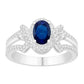 14 Karat White Gold 1.35 Carat Diamonds Oval Ladies Ring-0232441-WG