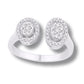 14 Karat White Gold 0.32 Carat Diamonds Fancy Ladies Ring-0232456-WG