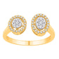 14 Karat Yellow Gold 0.32 Carat Diamonds Fancy Ladies Ring-0232456-YG