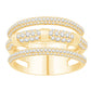 10 Karat Yellow Gold 0.99 Carat Diamonds Fashion Ladies Ring-0232494-YG