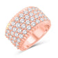 14 Karat All Rose Gold 3.05 Carat Diamonds Fashion Ladies Band-0232979-ALR