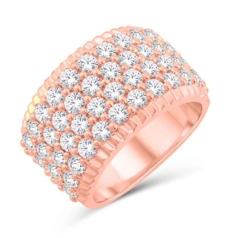 14 Karat All Rose Gold 3.05 Carat Diamonds Fashion Ladies Band-0232979-ALR