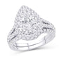 14 Karat All Yellow Gold 1.75 Carat Diamonds (0.50 CTR) Pear Ladies Ring-0232986-ALY