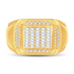 10 Karat All Yellow Gold 0.55 Carat Diamonds Classic Men's Ring-0326921-ALY