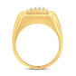 10 Karat All Yellow Gold 0.55 Carat Diamonds Classic Men's Ring-0326921-ALY