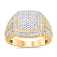 10 Karat Yellow Gold 2.00 Carat Diamonds Designer Men's Ring-0329332-YG